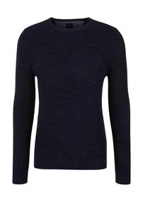 Strick-Pullover blau