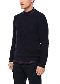 Strick-Pullover blau