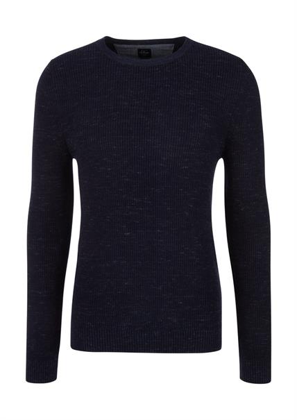 Strick-Pullover blau