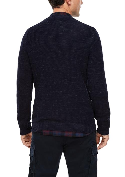 strick-pullover-blau