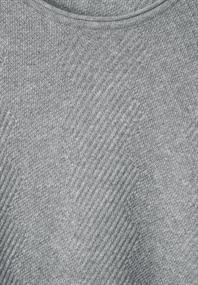 Strick Struktur Pullover cloud grey melange