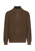 Strick-Troyer in melierter Optik dark brown