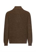 Strick-Troyer in melierter Optik dark brown