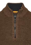 Strick-Troyer in melierter Optik dark brown