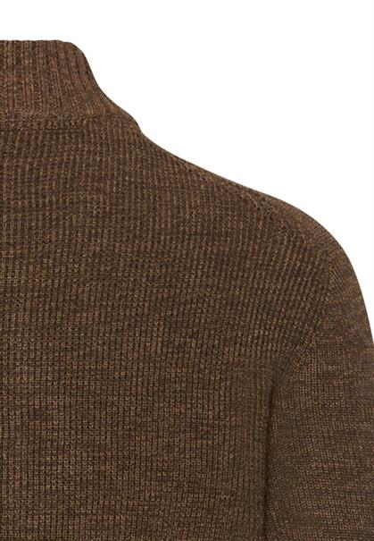 Strick-Troyer in melierter Optik dark brown