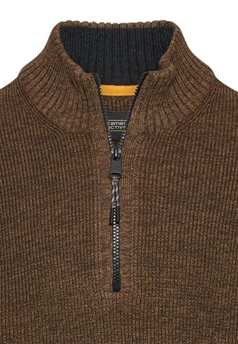 strick-troyer-in-melierter-optik-dark-brown