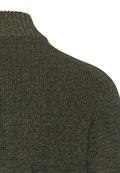 Strick-Troyer in melierter Optik dark olive green