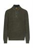 Strick-Troyer in melierter Optik dark olive green