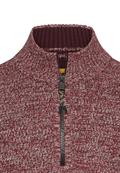 Strick-Troyer mit melierter Struktur amber red