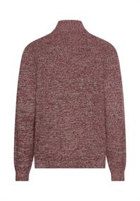Strick-Troyer mit melierter Struktur amber red