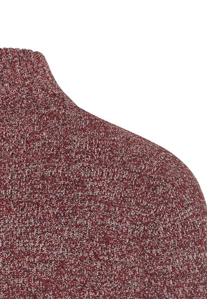 Strick-Troyer mit melierter Struktur amber red