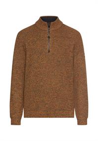 Strick-Troyer mit melierter Struktur cinnamon