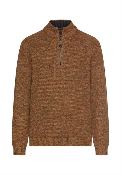 Strick-Troyer mit melierter Struktur cinnamon