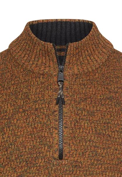 Strick-Troyer mit melierter Struktur cinnamon