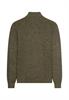 Strick-Troyer mit melierter Struktur forest green
