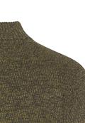 Strick-Troyer mit melierter Struktur forest green