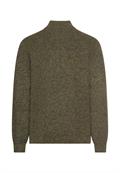Strick-Troyer mit melierter Struktur forest green