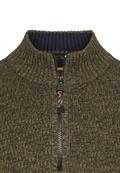Strick-Troyer mit melierter Struktur forest green