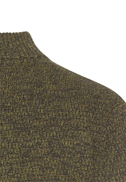 Strick-Troyer mit melierter Struktur forest green