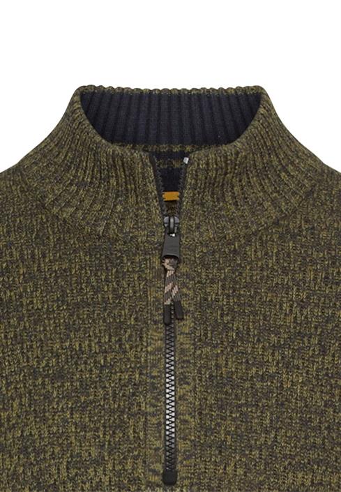 strick-troyer-mit-melierter-struktur-forest-green