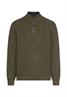 Strick-Troyer mit melierter Struktur forest green