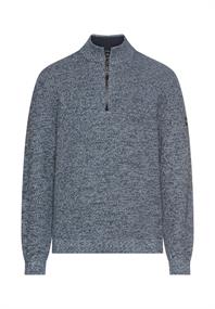 Strick-Troyer mit melierter Struktur tinted blue