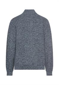 Strick-Troyer mit melierter Struktur tinted blue