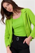 Strickblazer mit Reverskragen matcha