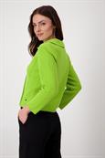 Strickblazer mit Reverskragen matcha