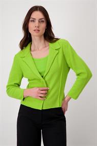 Strickblazer mit Reverskragen matcha