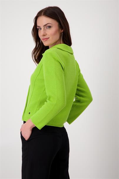 Strickblazer mit Reverskragen matcha