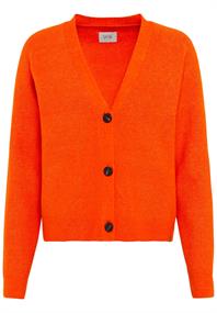 Strickcardigan mit Knopfverschluss orange