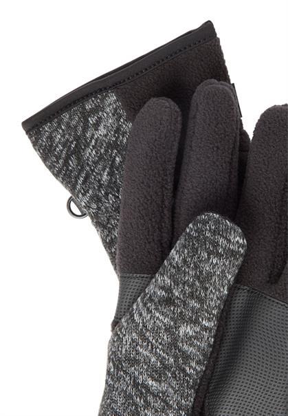 Strickhandschuhe mit elastischem Bündchen stone grey