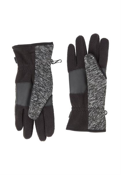 Strickhandschuhe mit elastischem Bündchen stone grey