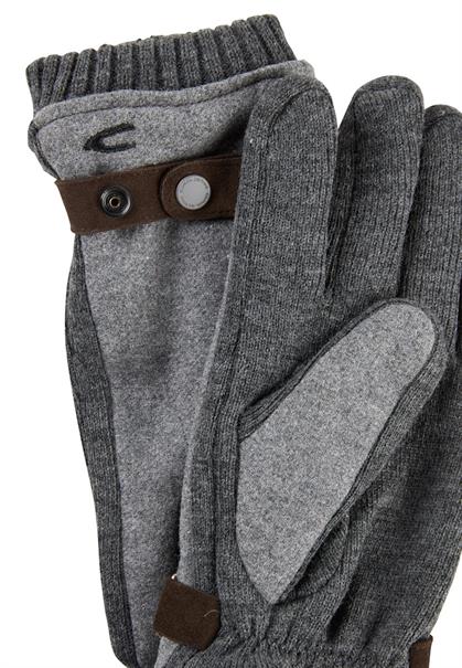 Strickhandschuhe mit Fleecefutter grey melange