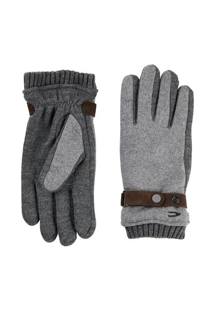 Strickhandschuhe mit Fleecefutter grey melange