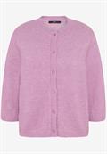 Strickjacke 3/4 Arm und Knöpfe lilac melange