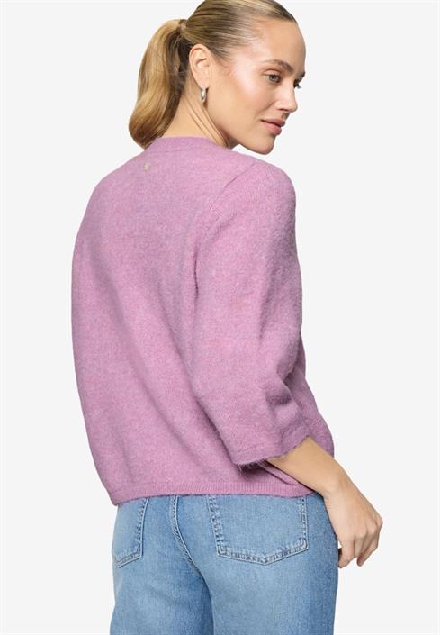 strickjacke-3-4-arm-und-knöpfe-lilac-melange