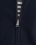 Strickjacke aus Baumwoll-Piqué evening blue