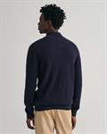 Strickjacke aus Baumwoll-Piqué evening blue