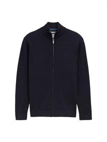 Strickjacke aus Baumwolle knitted navy melange