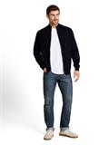 Strickjacke aus Baumwolle sky captain blue