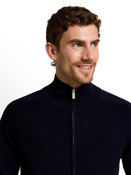 Strickjacke aus Baumwolle sky captain blue