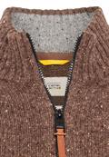 Strickjacke aus einem Merino-Wollmix nougat