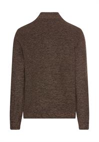 Strickjacke aus einem soften Baumwollmix dark brown
