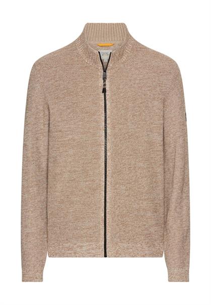Strickjacke aus einem soften Baumwollmix oatmeal