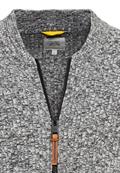 Strickjacke aus einem soften Baumwollmix stone gray