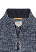 Strickjacke aus einem soften Baumwollmix tinted blue