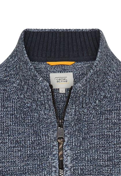 Strickjacke aus einem soften Baumwollmix tinted blue