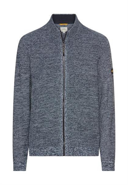 Strickjacke aus einem soften Baumwollmix tinted blue